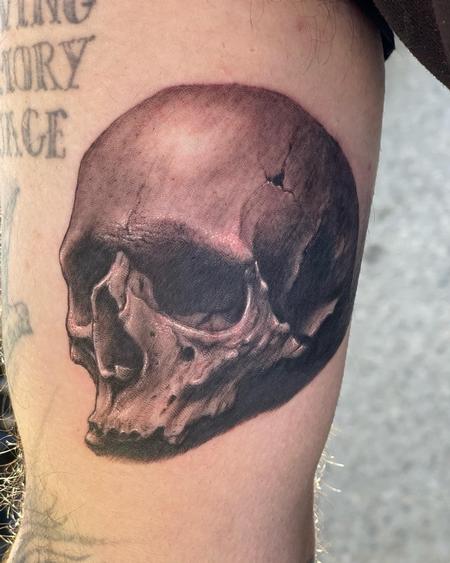 Marshall Bennett - Skull Tattoo