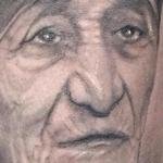 Tattoos - Black and Gray Mother Teresa - 119235