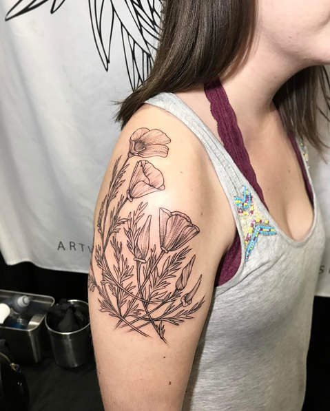 30 California Poppy Tattoo Ideas in 2021MeaningsDesignsAnd More