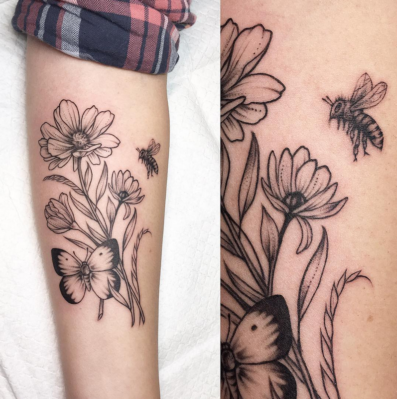 100 Inspiring Bee Tattoo Designs  Meaning  The Trend Spotter