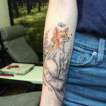 Tattoos - Fox on Arm. Instagram @MichaelBalesArt - 125156