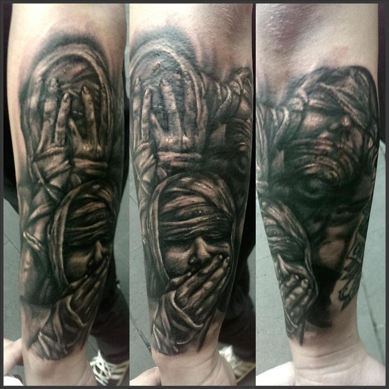 Tattoo uploaded by Willy Cutlip  Hear no see no speak bo evil  Tattoodo