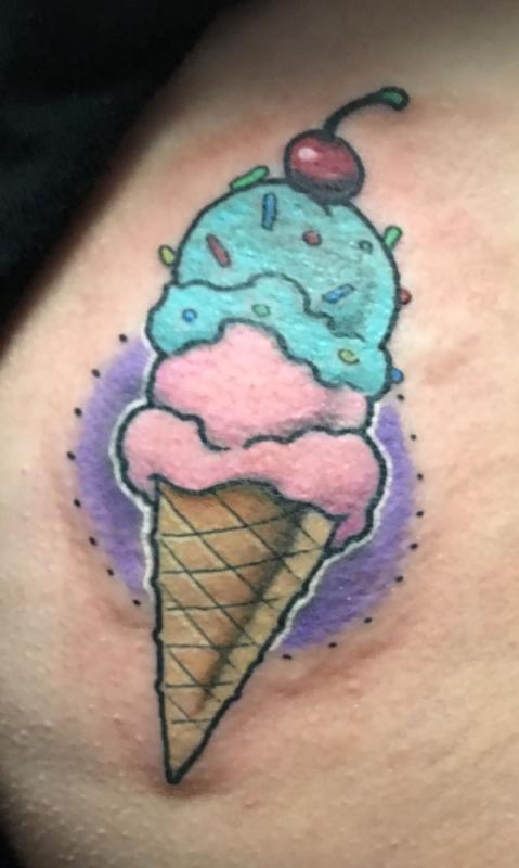 Ice cream tattoo by Roy Tsour  Post 29981