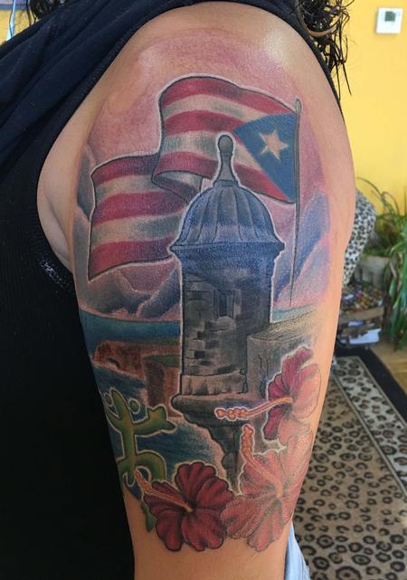 Puerto Rican Flag Tattoo  BAHIA HAHA
