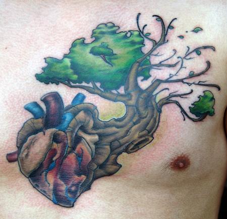 Tattoos - heart tree - 116914