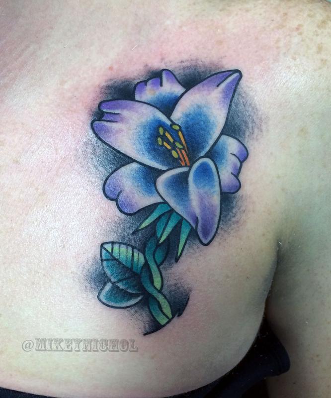 Lily Flower by Mikey Nichol: TattooNOW Lily Flower by Mikey Nichol: TattooNOW