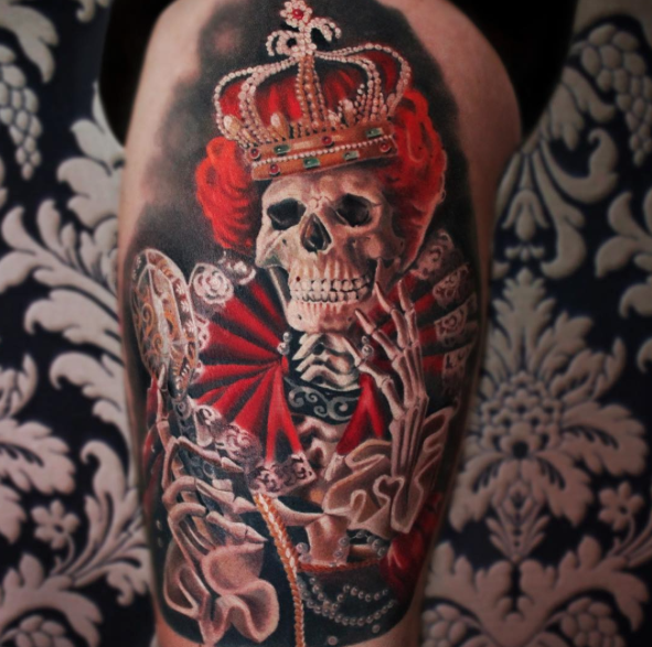 Skull King Tattoo  Neotrad by Fgore on DeviantArt