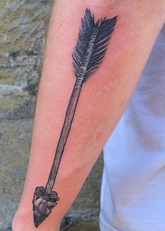 Wooden Arrow by Nickhole Arcade: TattooNOW