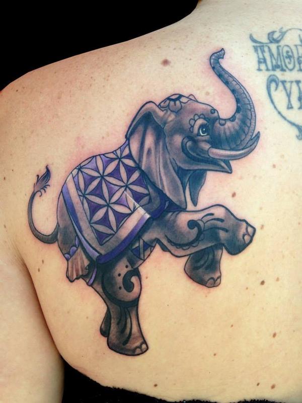 Cute Elephant By Nicole Laabs Tattoonow