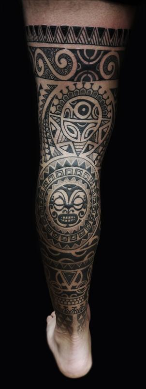 Full Maori Leg Tattoo  Best Tattoo Ideas Gallery