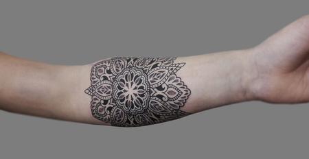 Tattoos - Dotwork linework mandala - 125807