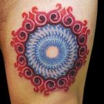 Tattoos - color vortex mandala - 104092