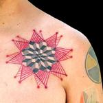 Tattoos - mandala with linework and cubes by Obi  - 108608