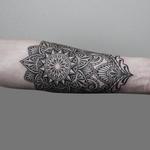 Tattoos - dotwork linework bongo style forearm tattoo - 126272