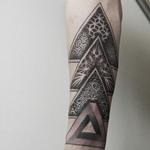 Tattoos - dotwork geometric forearm tattoo - 126271