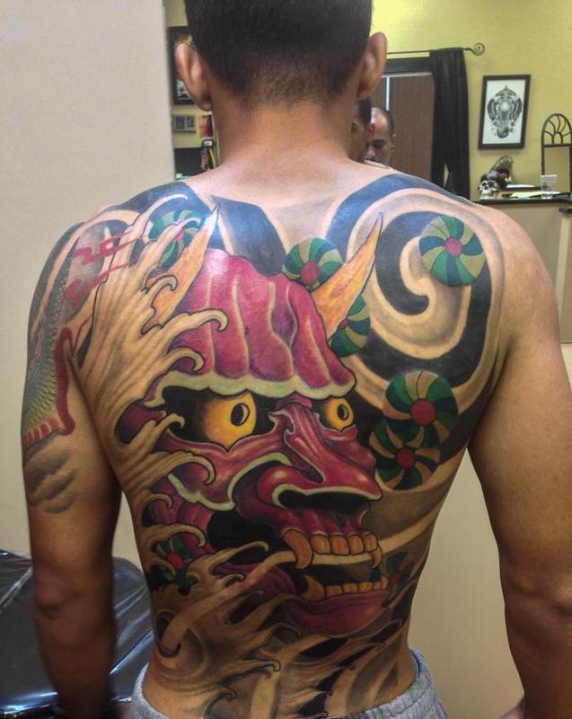 Japanese Hanya Backpiece by Deus Machina: TattooNOW Japanese Hanya Backpiece by Deus Machina: TattooNOW