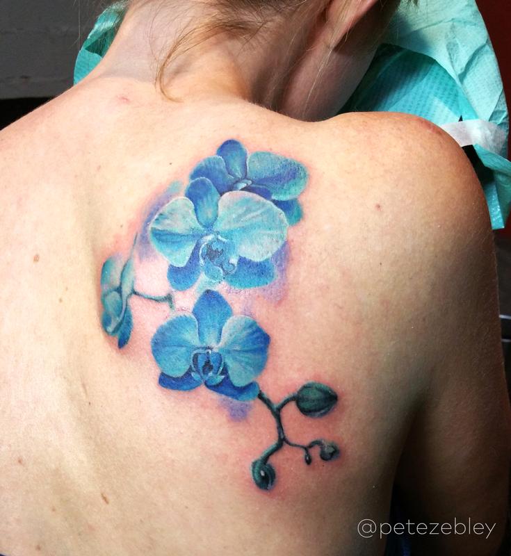 Vickie Chiang on Instagram Orchids and cherry blossom shoulder tattoo for  Ellaine  Black inked with blush of color  orchidtattoo  cherryblossomtattoo
