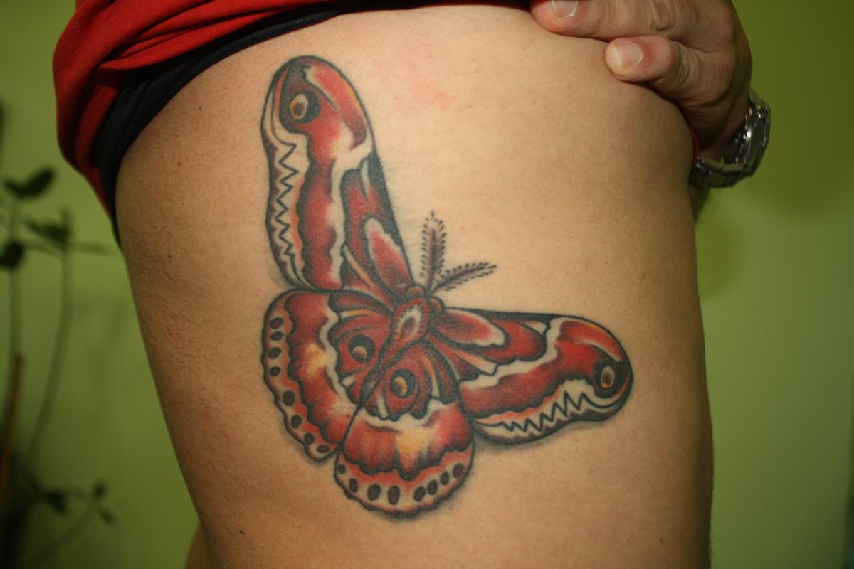 Moth Tattoo by Rebecca Smith (Beccadoodletattoos) : TattooNOW
