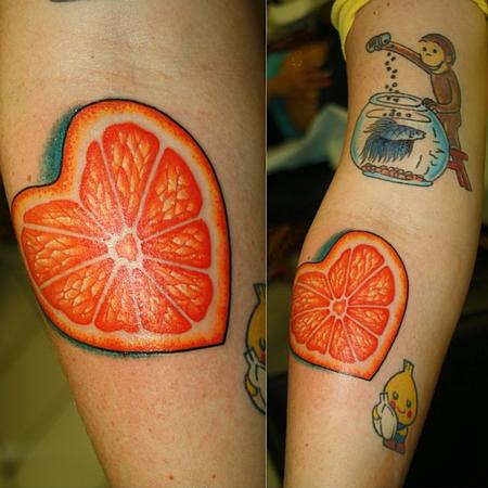 Citrus Heart by Rebecca Smith (Beccadoodletattoos) : TattooNOW