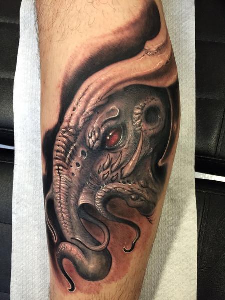 Tattoos - Fabretti's kraken monster version. - 120630