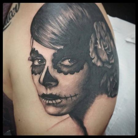 Tattoos - day of the dead portrait - 113739