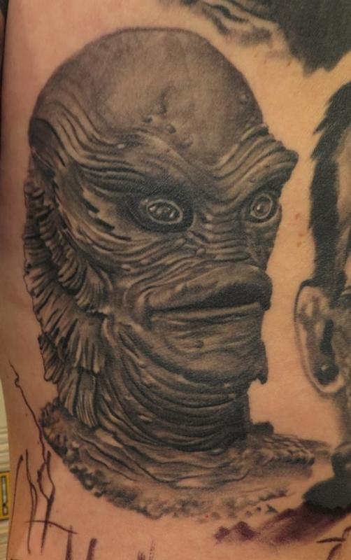Creature from the Black Lagoon by Whitney Seanor: TattooNOW Creature from the Black Lagoon by Whitney Seanor: TattooNOW