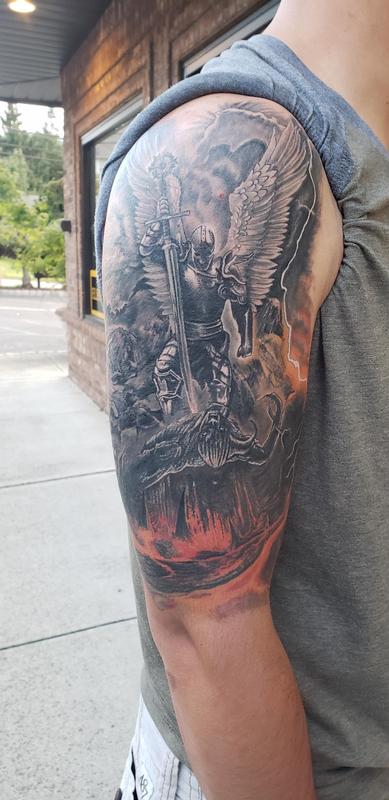 Saint Michael Tattoo By Erik Fortunato Portillo Tattoonow