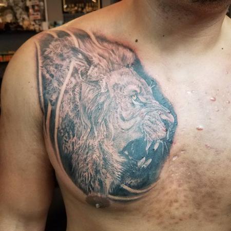 Tattoos - lion tattoo - 132922