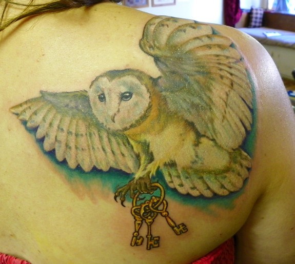 Owl Tattoo  Tattoo by Tyler Adams Grizzly Tattoo wwwgrizzl  Flickr