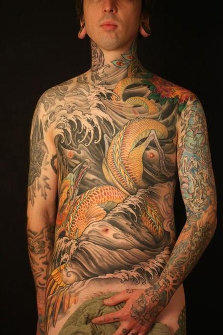 Tattoos - Serpent Front Piece - 105071
