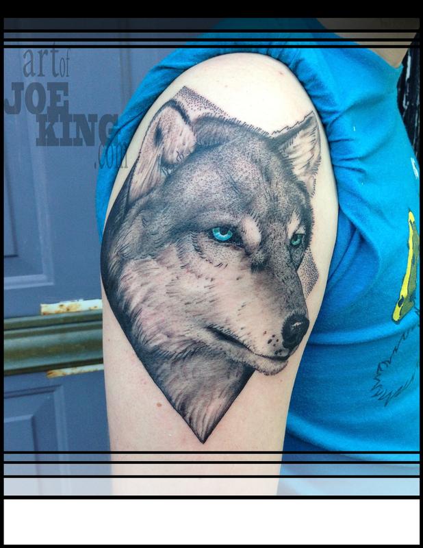 Diamond Wolf by Joe King: TattooNOW Diamond Wolf by Joe King: TattooNOW