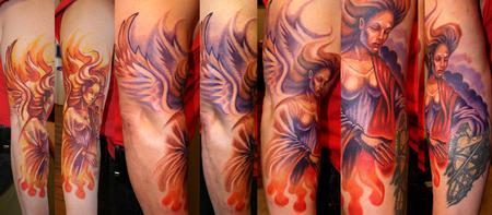 Tattoos - sharpie angel - 62601