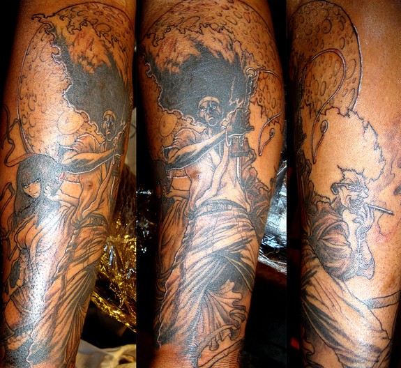 Afro Samurai in the Flesh by The Power Dude: TattooNOW