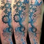 Tattoos - Topographic mountains, snowflakes and gears - 111971