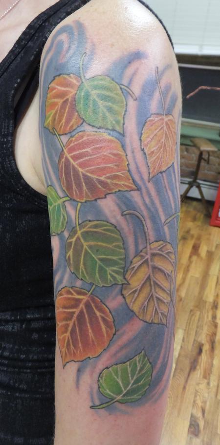 Aspen Leaves by Greg Heinz: TattooNOW