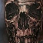 Tattoos - Human skull  - 123493
