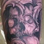 Tattoos - Skull Tattoo with filigree - 101737