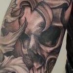 Tattoos - Skull Filigree Tattoo - 101707