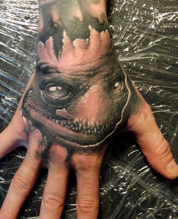 Geisha Hand Tattoo by Tim Kern TattooNOW