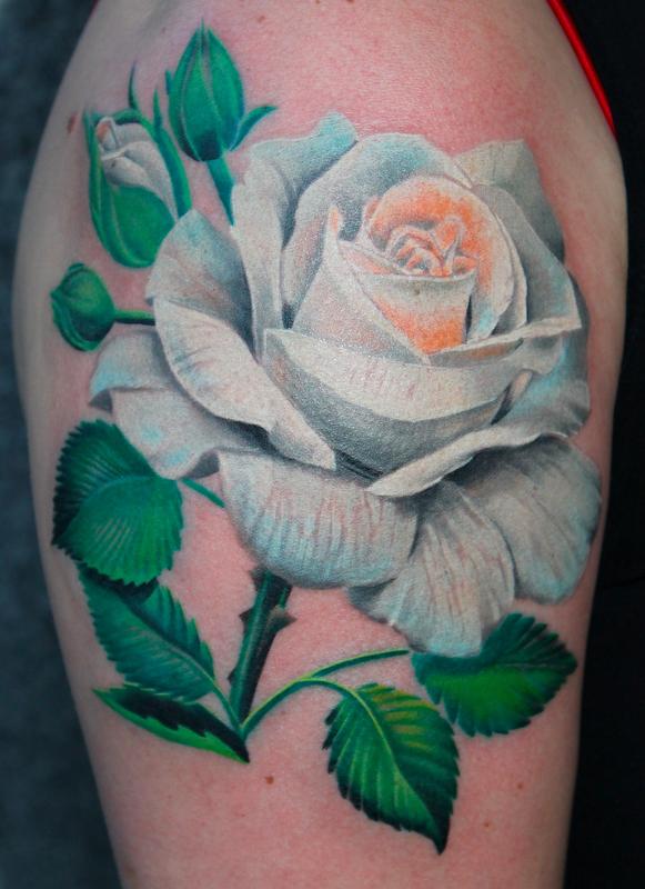 White Rose Tattoo