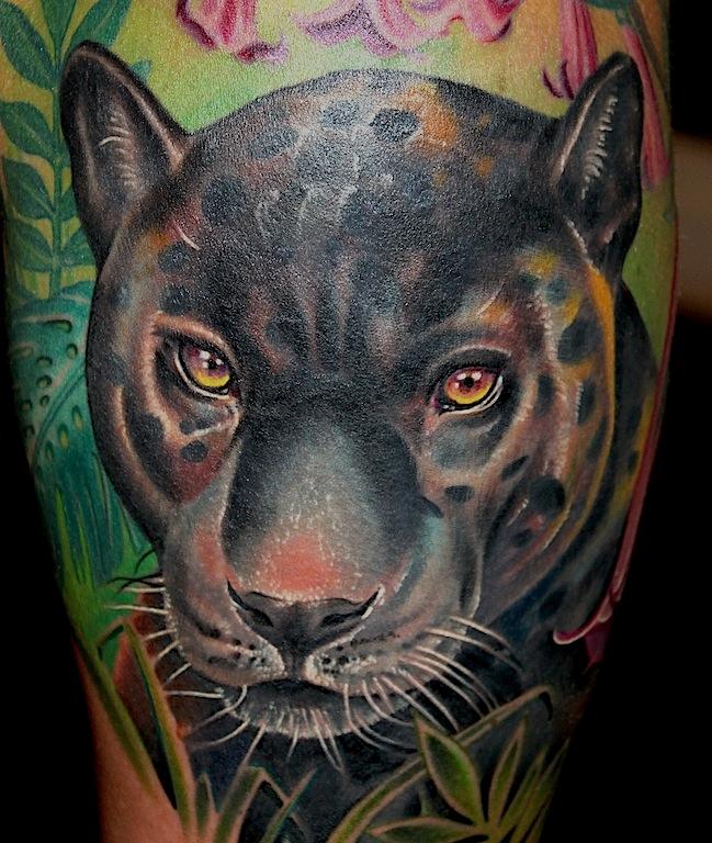 black jaguar tattoo