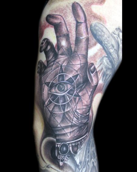 Tattoos - alchemy hand - 62291