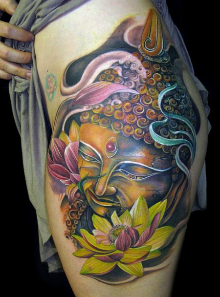 Tattoos - Buddha and Lotus - 62297