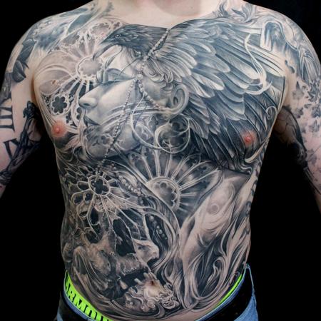 Tattoos - Cathedral Torso fullview - 108860
