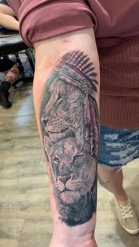 Tattoos - Lion portrait_01 - 144319