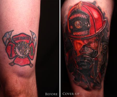 Tattoos - Firefighter Coverup - 129737