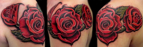 Geometric Rose Tattoo Idea  BlackInk