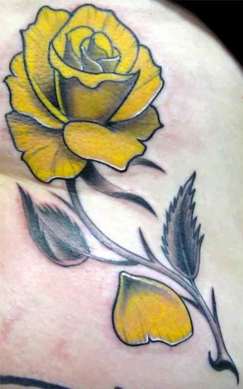 Yellow rose  GetCrackin tattoo ReadySetLift tattooartist AXERat   TikTok