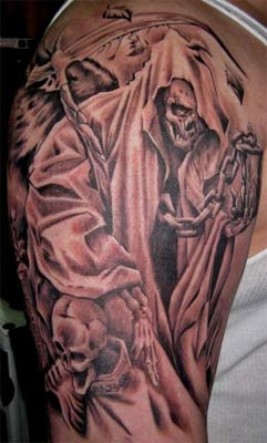 Tattoos - Grim Reaper Tattoo - 27504