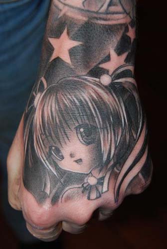 Tattoos - Anime Girl - 28375